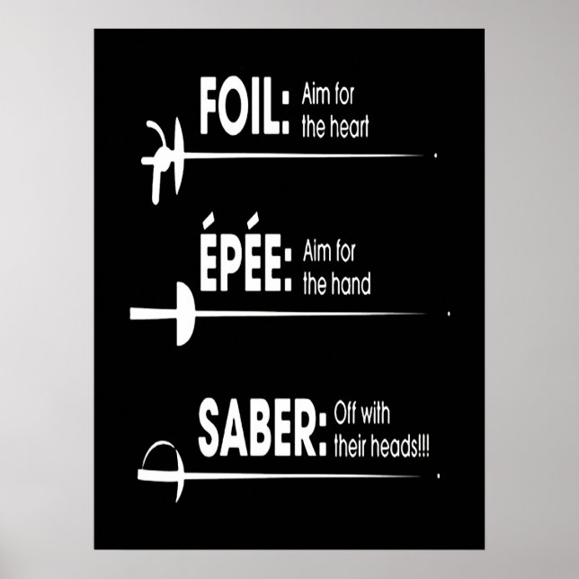 Fencing Gift | I Always Win All Match Poster (Front)