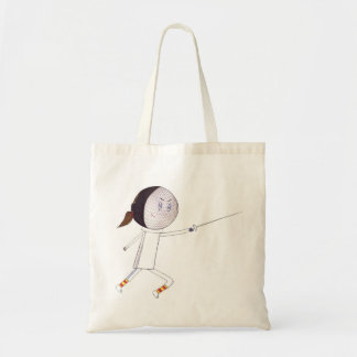 Fencing Girl Tote Bag