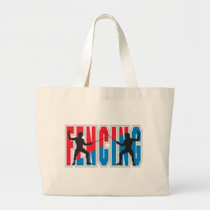 Fencing Large Tote Bag