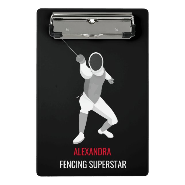 Fencing Mini Clipboard (Front)