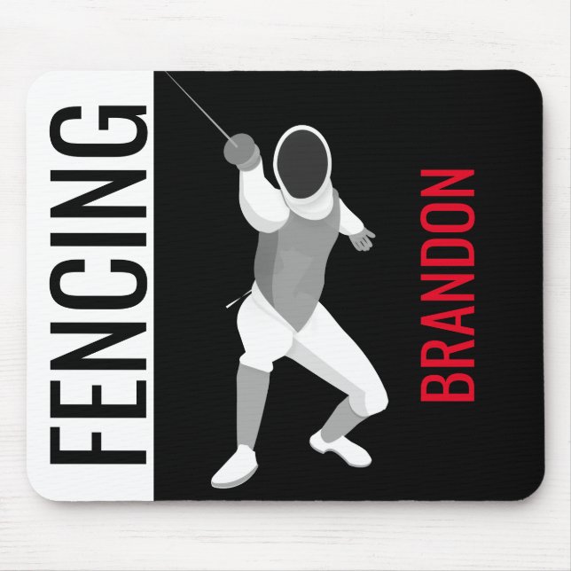 Fencing Mouse Pad (Front)