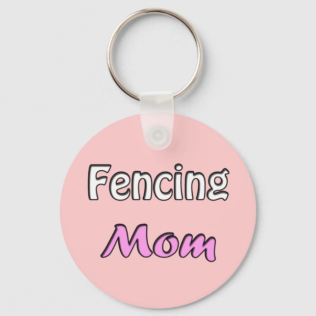 Fencing Mum Key Ring (Front)