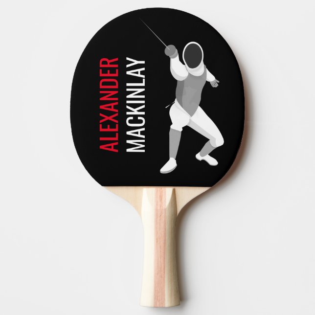 Fencing Ping Pong Paddle (Front)