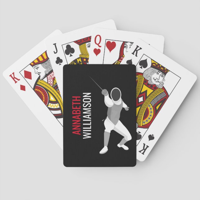 Fencing Playing Cards (Back)