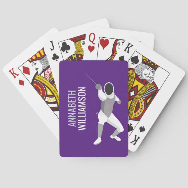 Fencing Playing Cards (Back)