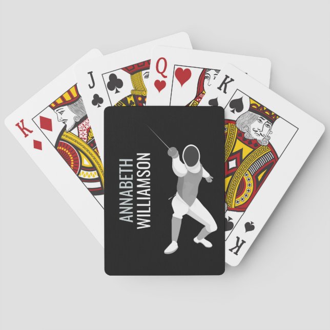 Fencing Playing Cards (Back)