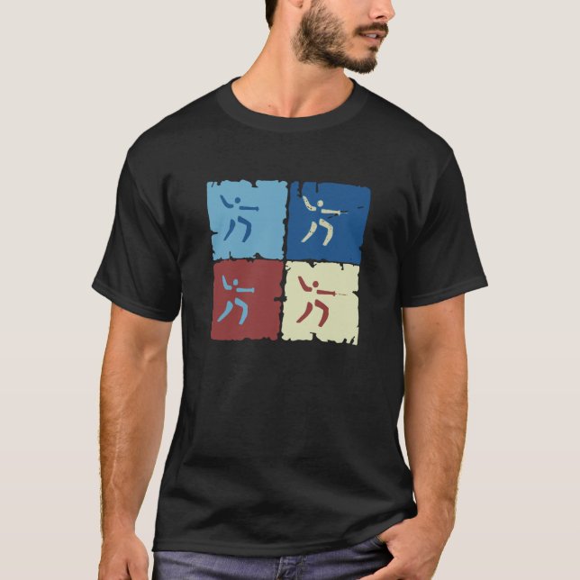 Fencing Pop Art T-Shirt (Front)