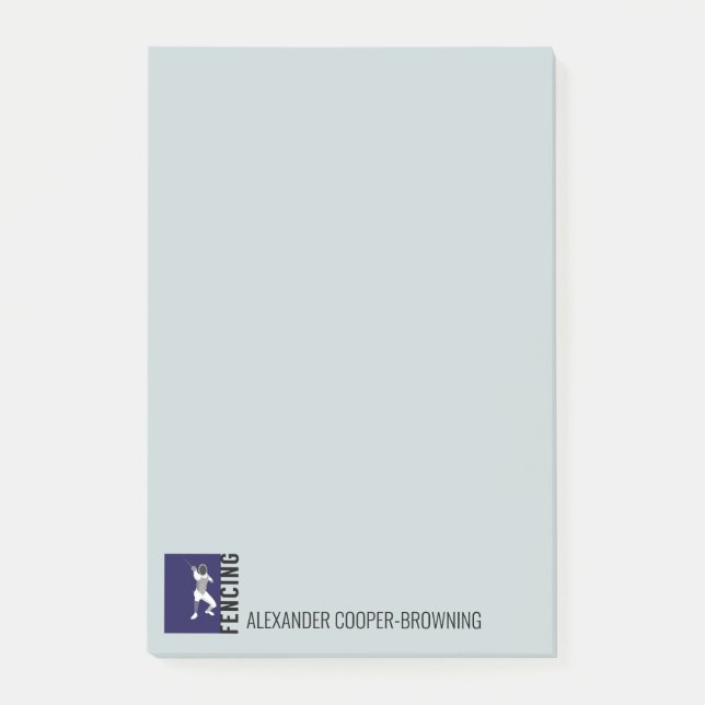 Fencing Post-it Notes (Front)