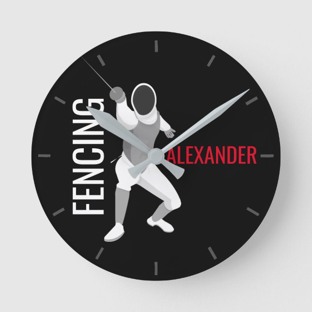 Fencing Round Clock (Front)