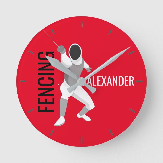 Fencing Round Clock (Front)