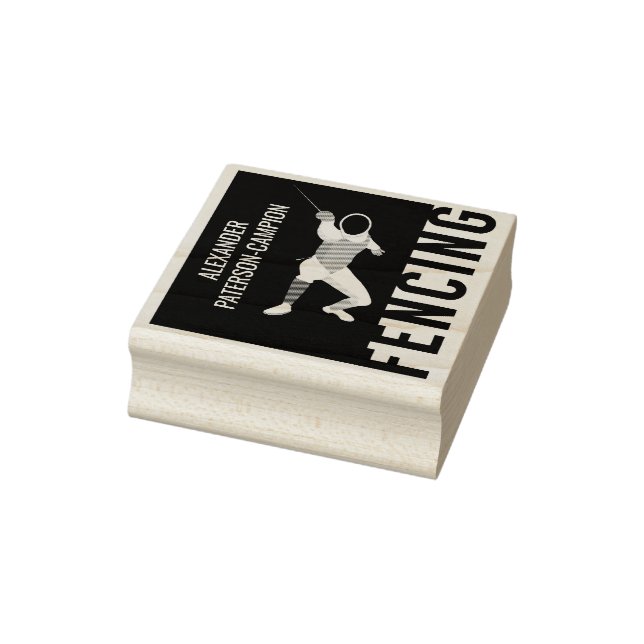 Fencing Rubber Stamp (Stamp)