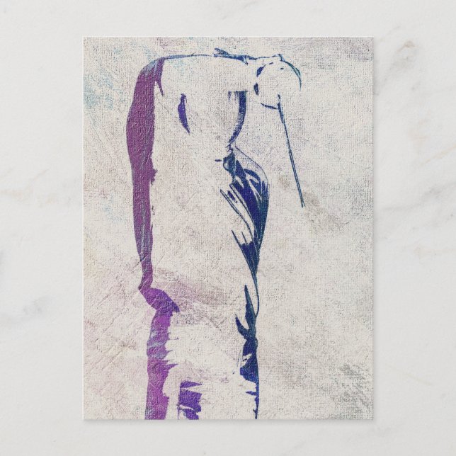 Fencing Silhouette Postcard (Front)