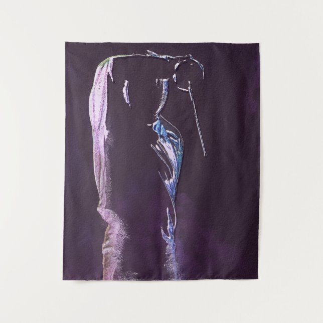 Fencing Silhouette Tapestry (Front)