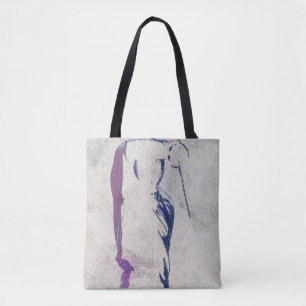 Fencing Silhouette Tote Bag
