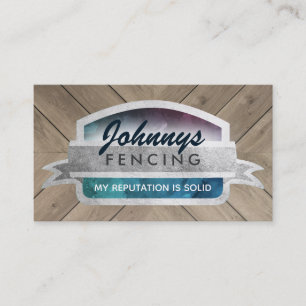 Fencing Slogans Business Cards