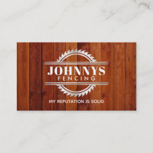 Fencing Slogans Business Cards