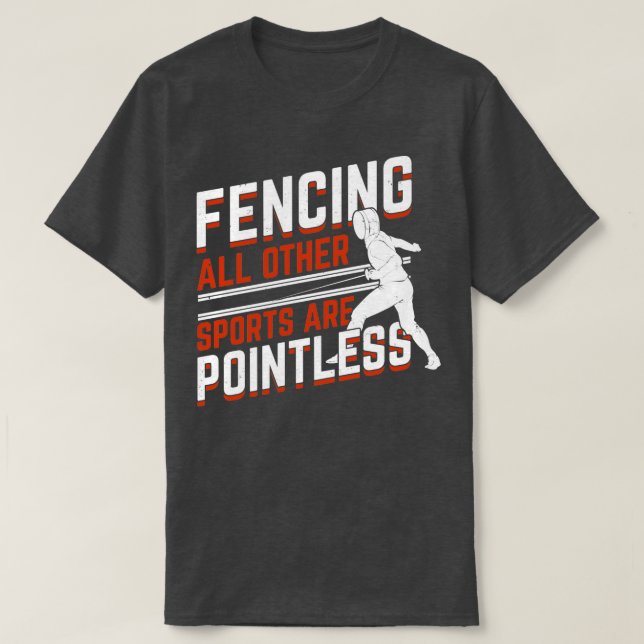 Fencing Sport Fencer Gift  T-Shirt (Design Front)