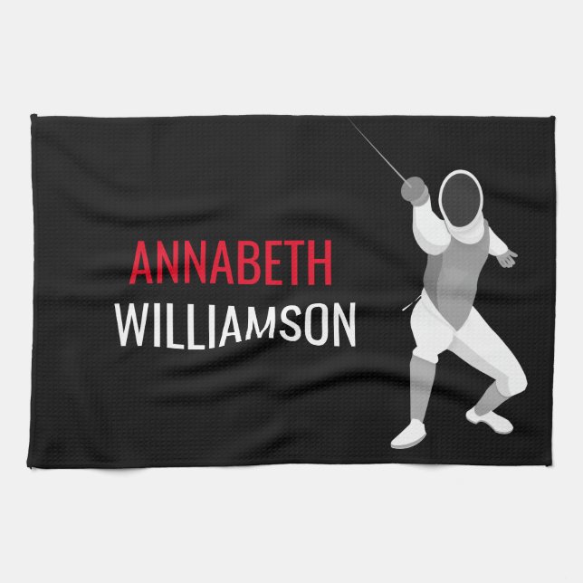 Fencing Tea Towel (Horizontal)