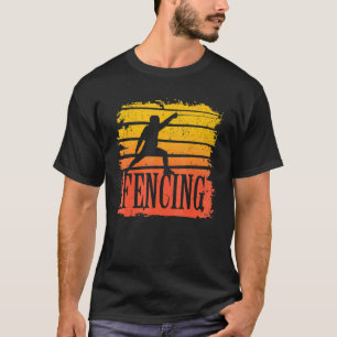 Fencing Vintage Retro Fencer T-Shirt