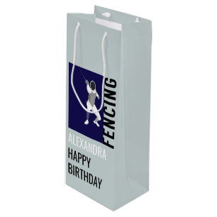 Fencing Wine Gift Bag