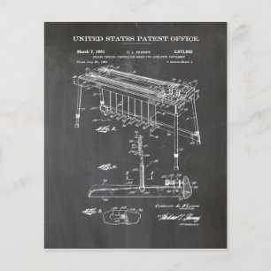 Fender Steel Guitar Patent- Cute Guitar Lover Gift Flyer