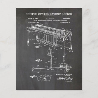 Fender Steel Guitar Patent- Cute Guitar Lover Gift Flyer
