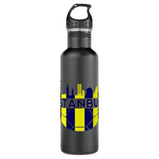 Fenerbahce neighbourhood Istanbul Turkey skyline f 710 Ml Water Bottle