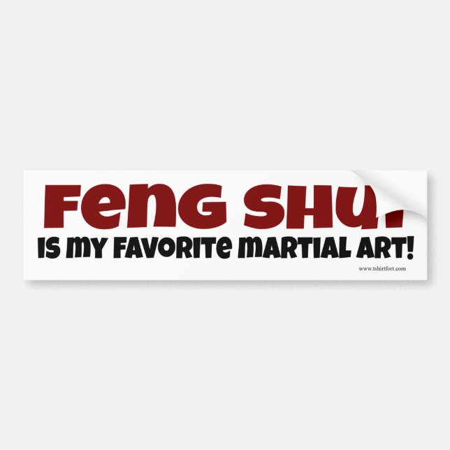Feng Shui for Auto Bumper Sticker (Front)