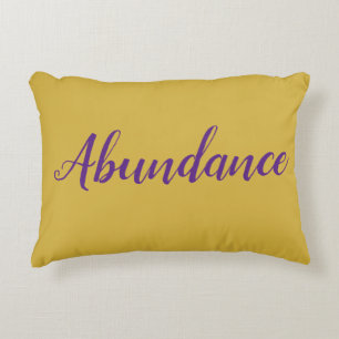 Feng Shui Gold & Purple "Abundance" Accent Pillow