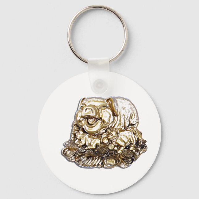 Feng Shui Pig Key Ring (Front)