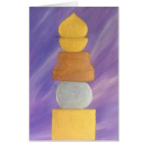 Feng Shui tri-coloured 5 Element Pagoda