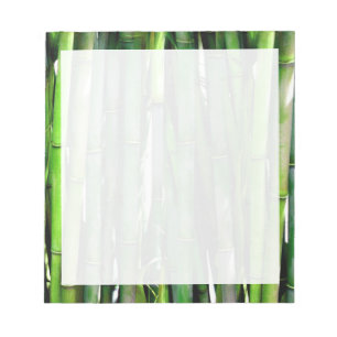 Feng Shui Wealth Growth Green Bamboo Notepad