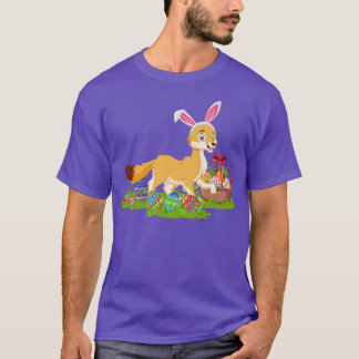 Fennec Fo Easter Egg Hunting Bunny Fennec Fo Easte T-Shirt
