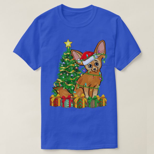 Fennec Fo Lighting Xmas Tree Matching Fennec Fo Ch T-Shirt (Design Front)