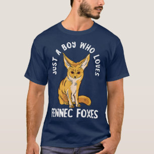 Fennec Fo Lover Angry Just A Boy Who Loves Desert T-Shirt