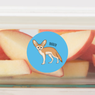 Fennec fox cartoon illustration