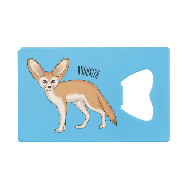 Fennec fox cartoon illustration (Front (Horizontal))