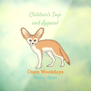Fennec fox cartoon illustration
