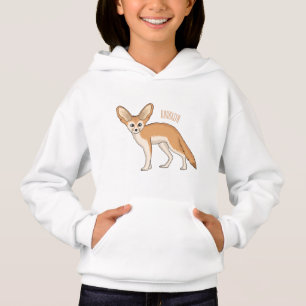 Fennec fox cartoon illustration 