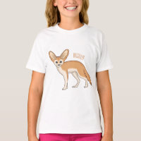 Fennec fox cartoon illustration
