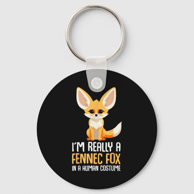 Fennec Fox Costume Girls Fox  Key Ring (Front)