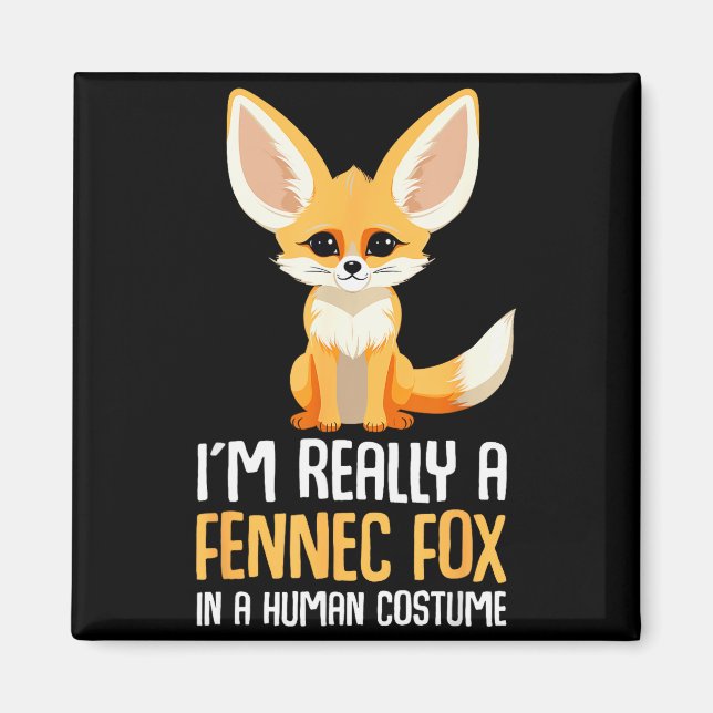 Fennec Fox Costume Girls Fox  Magnet (Front)