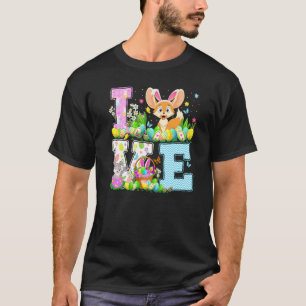 Fennec Fox Easter Egg Hunt Funny Love Fennec Fox E T-Shirt
