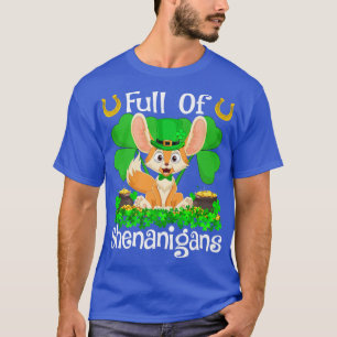 Fennec Fox Full Of Shenanigans Fennec Fox St Patri T-Shirt