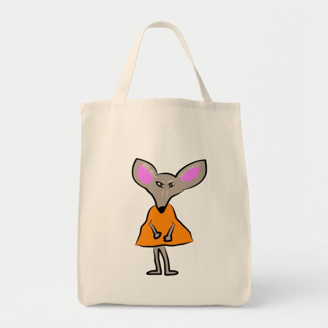 Fennec Fox Grocery Tote (Front)
