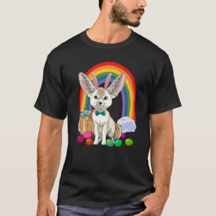 Fennec Fox Happy Easter Eggs Bunny Kids T-Shirt