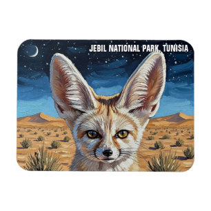 Fennec Fox in Jebil National Park Tunisia Magnet