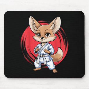 Fennec Fox Martial Arts Karate Jiu-Jitsu Judo Mouse Pad