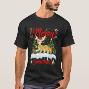 Fennec Fox Merry Christmas Tree Lighting Fennec Fo T-Shirt