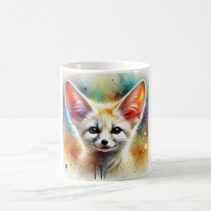 Fennec Fox Serenity 220824AREF126 - Watercolor Coffee Mug